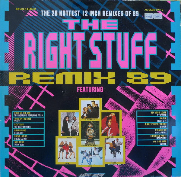 The Right Stuff Remix 89 by Various Artists. Reference cover image.