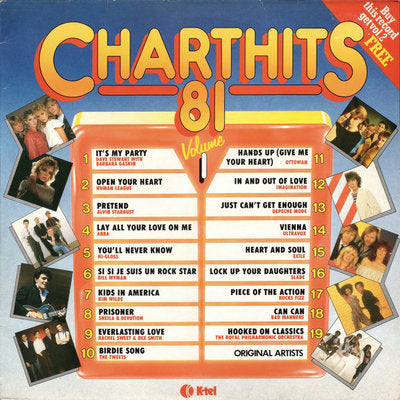 Charthits 81 Vol. 1 by Various Artists. Reference cover image.