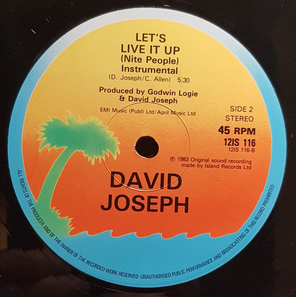 David Joseph - Let's Live It Up (Nite People)