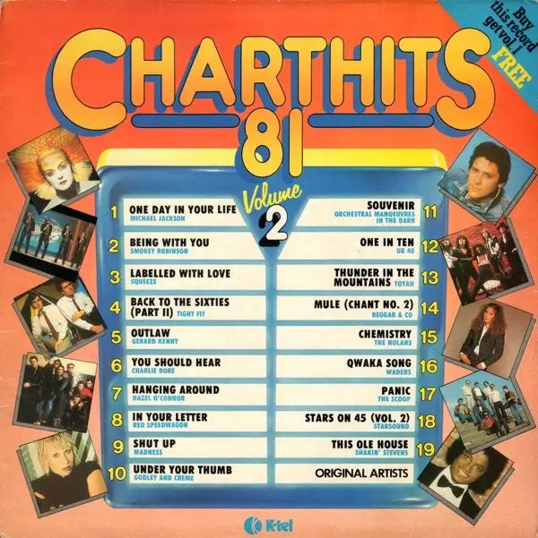 Charthits 81 Vol. 2 by Various Artists. Reference cover image.