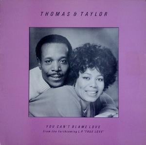 You Can't Blame Love by Thomas & Taylor. Reference cover image.