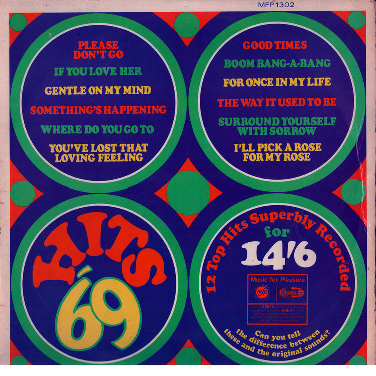 Hits ’69 by Unknown Artist. Reference cover image.