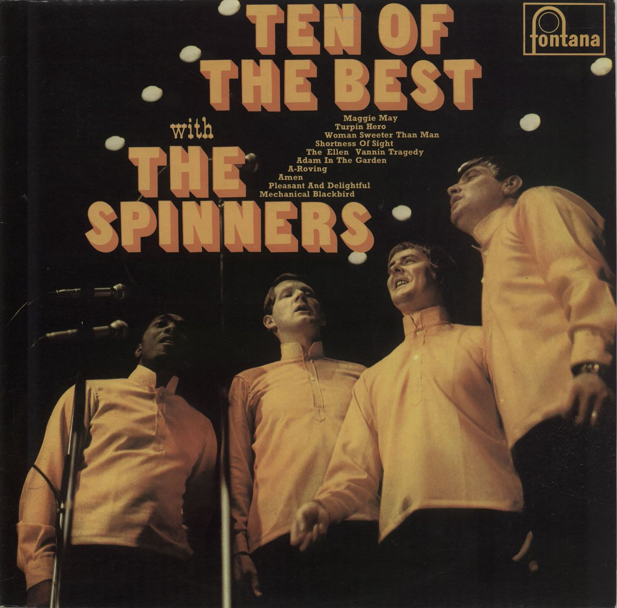 Ten of the Best with the Spinners by The Spinners. Reference cover image.